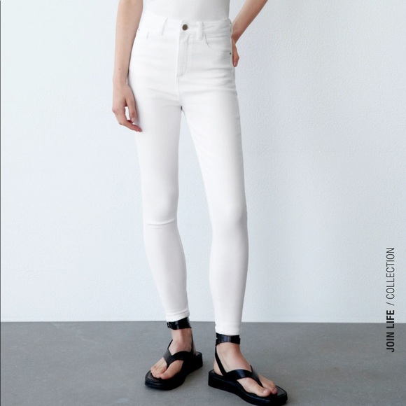 White skinny jeans Zara - Picture 2 of 4